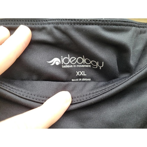 Ideology Womens Mid Rise Cropped Leggings XXL Barbell Lime NWT - Picture 5 of 10